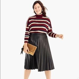 J. Crew Faux-Leather Skirt